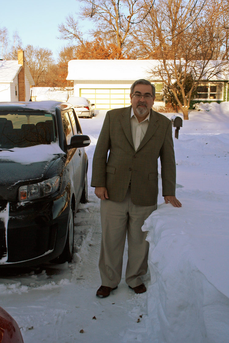 Guy Irwin snowbound in Wisconsin